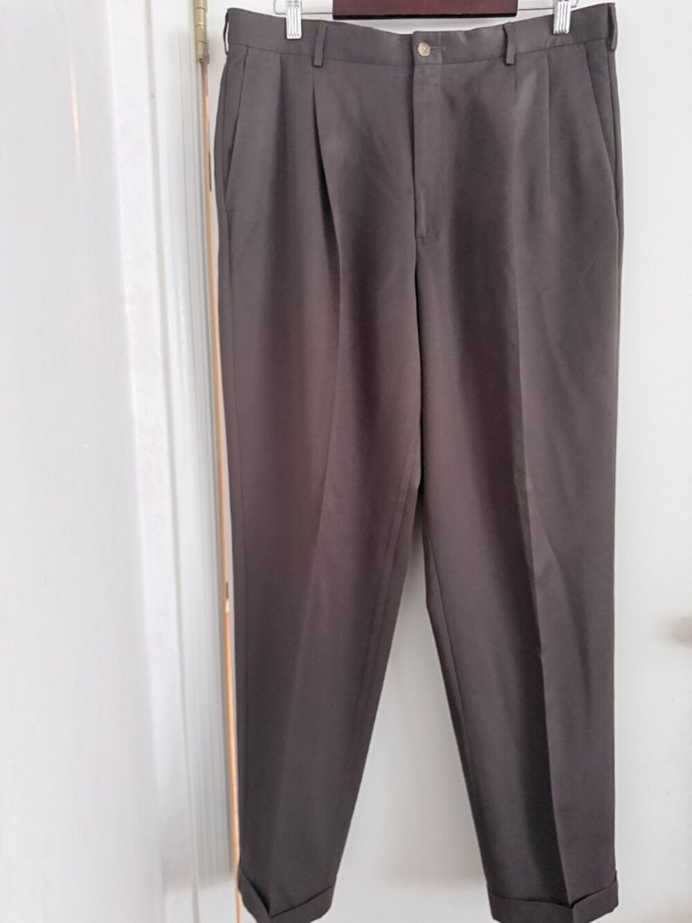 Bill Blass Cuffed Men's Brown Pants 36/34
